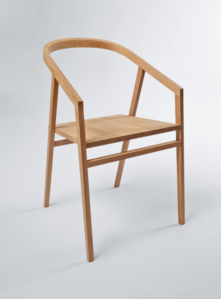 A CHAIR MADE ON A FURNITURE MAKING COURSE AT ROWDEN ATELIER