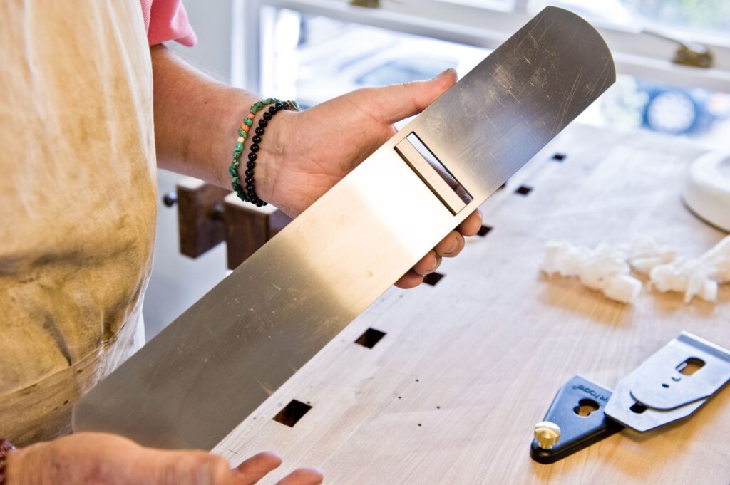 A hand plane for furniture making courses at Rowden Atelier