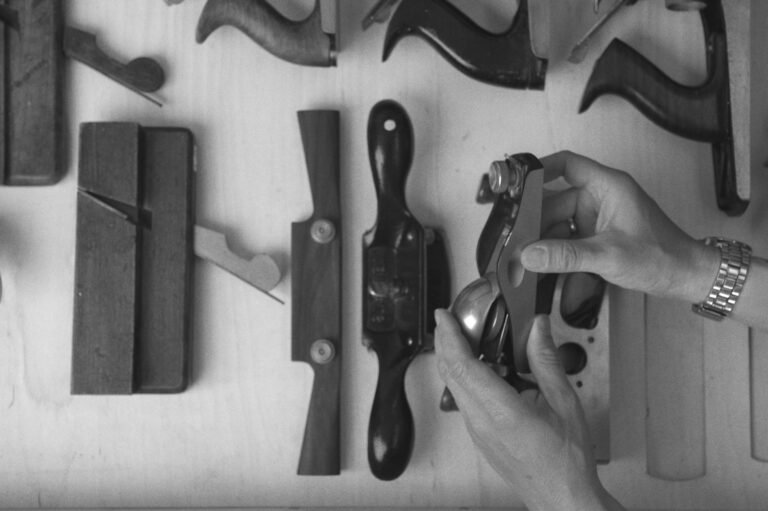 hand tools at Rowden Atelier for furniture making coures.